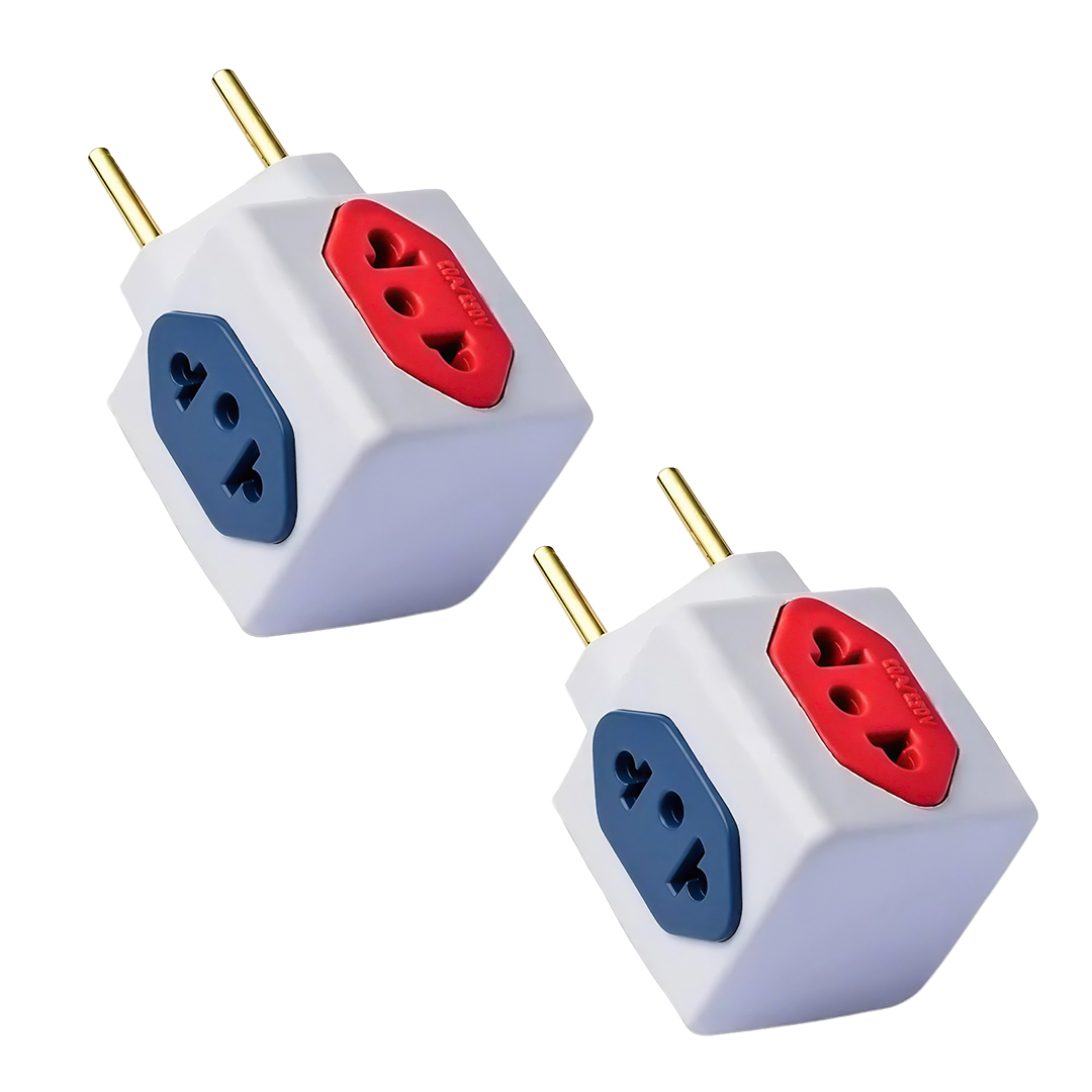 Adaptador de Tomada Cubo 3D Leduc – 4 Saídas 10A e 20A