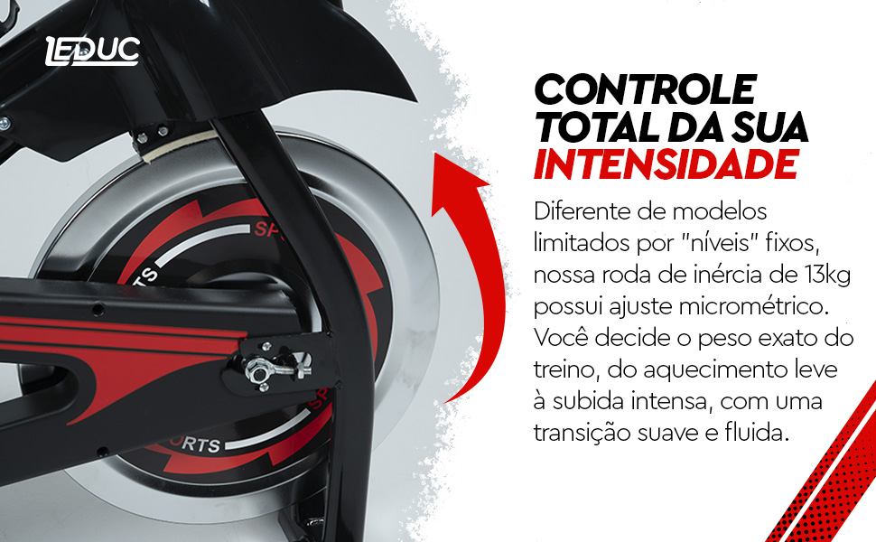 Bicicleta Ergométrica Spinning Leduc Prime — diferencial 2