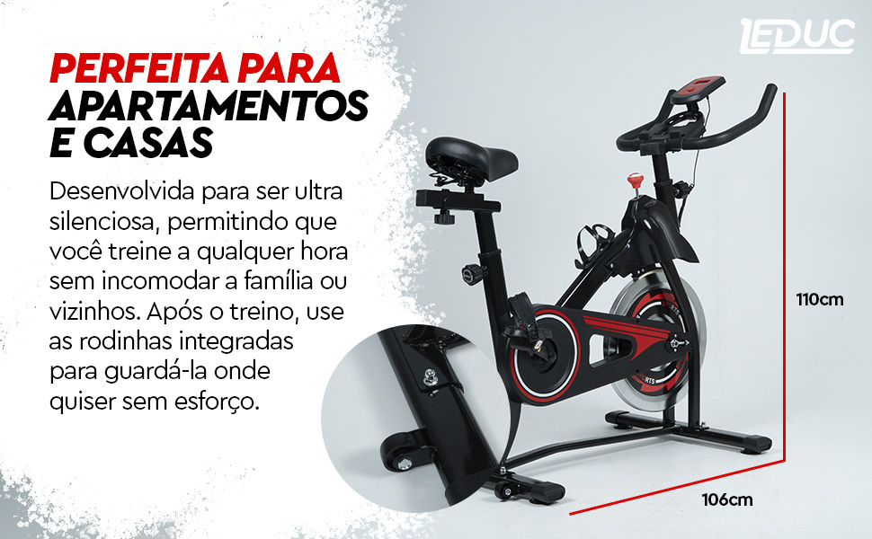 Bicicleta Ergométrica Spinning Leduc Prime — diferencial 5