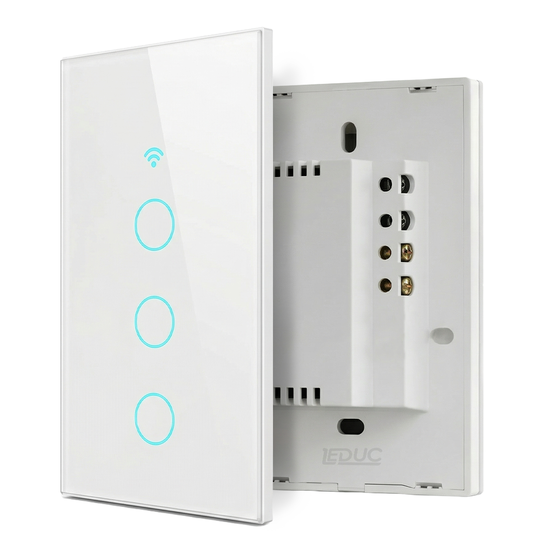 Interruptor Inteligente Wi-Fi 3 Teclas Touch