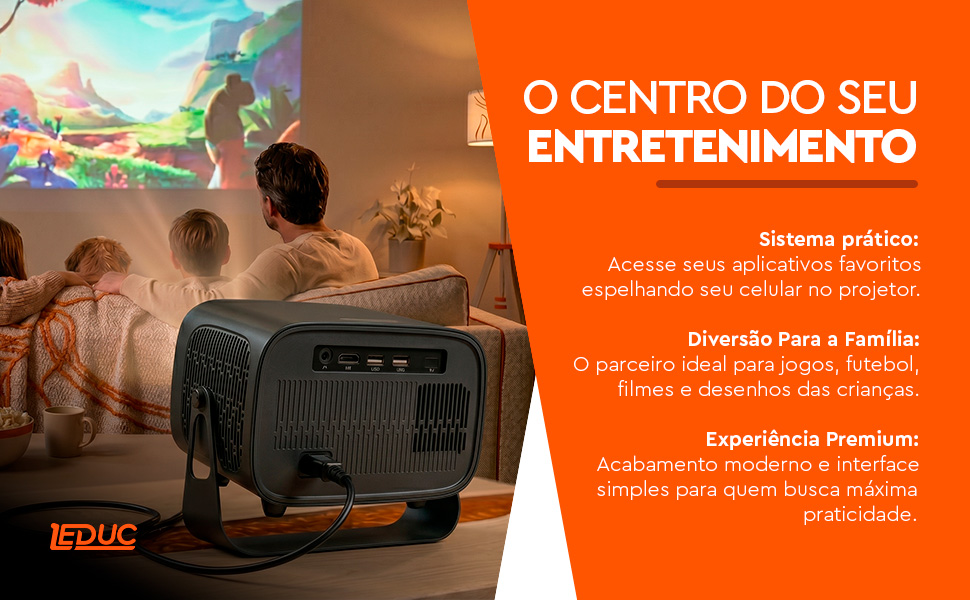 Projetor Inteligente T15 Pro — diferencial 2